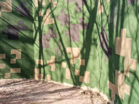 福州外墙围迷彩喷涂 聚焦工业园区围墙